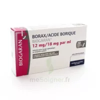 Borax/acide Borique Biogaran 12 Mg/18 Mg/ml, Solution Pour Lavage Ophtalmique En Récipient Unidose à LORMONT