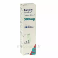 Calcium Sandoz 500 Mg, Comprimé Effervescent à LORMONT