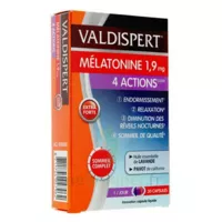 Valdispert Melatonine 1,9 Mg 4 Actions Comprimés B/30 à LORMONT