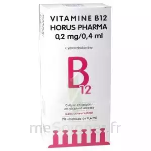 Vitamine B12 Horus Pharma 0,05 % Collyre Sol En Récipient Unidose 20unid/0,4ml à LORMONT
