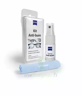 Zeiss Kit Spray Antibuée Fl/15ml + Tissu Microfibres à LORMONT